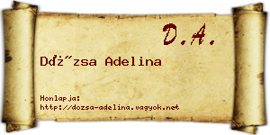 Dózsa Adelina névjegykártya